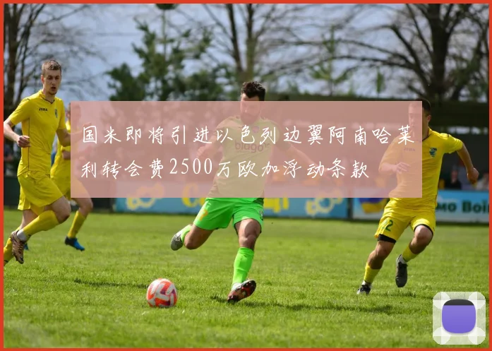 国米即将引进以色列边翼阿南哈莱利转会费2500万欧加浮动条款